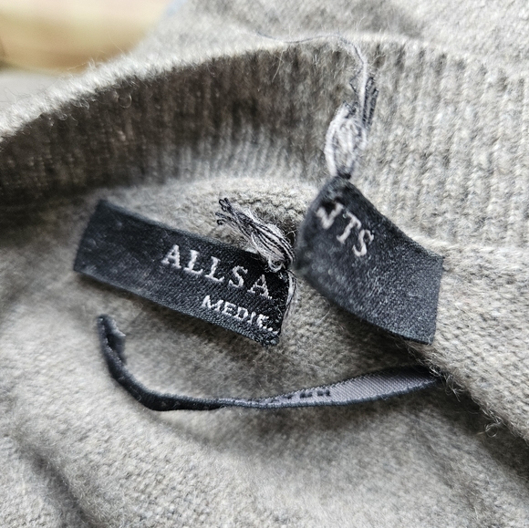 All Saints boat neck "tara" sweater sz Medium wool cashmere - Picture 2 of 7